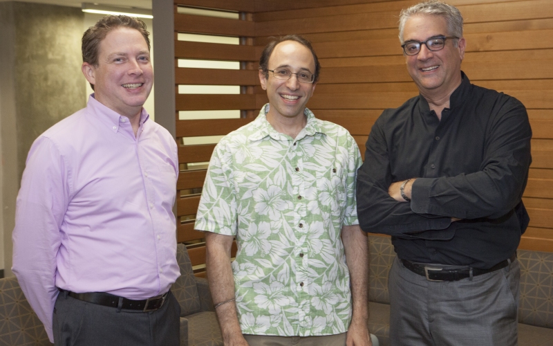 Left to right: Executive Director Tom Keegan, Co-Director Dan Spielman, and Co-Director Nicholas Christakis.